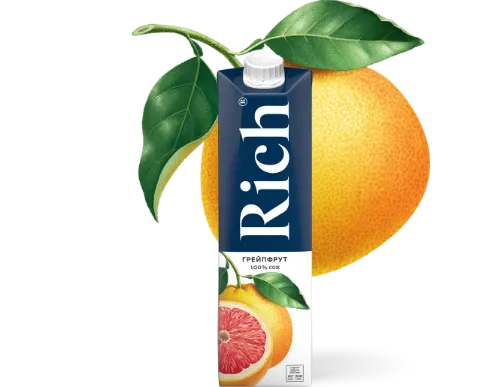 Сок Грейпфрут Rich, 1 л