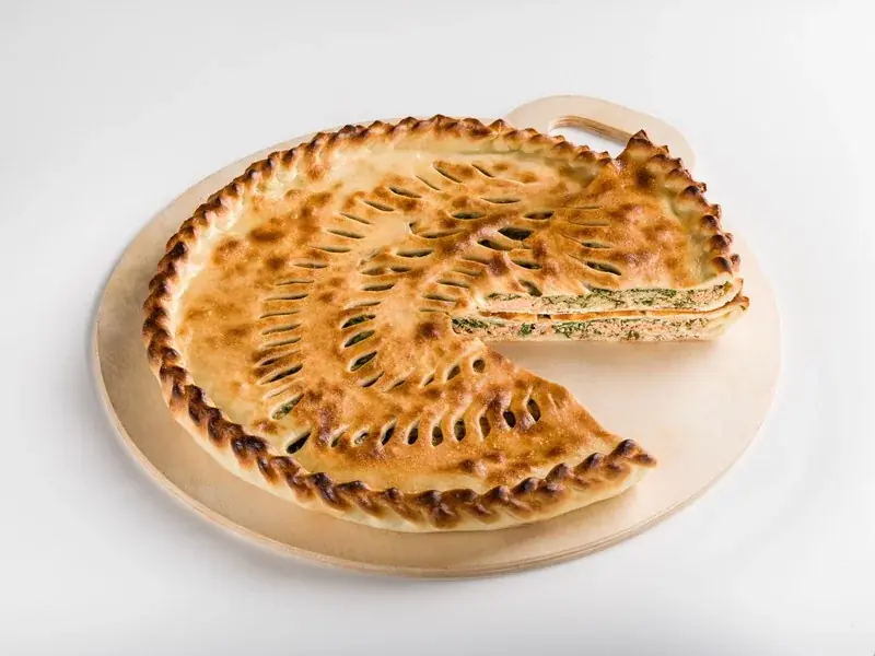 Осетинский пирог с сёмгой и картошкой, 1 кг