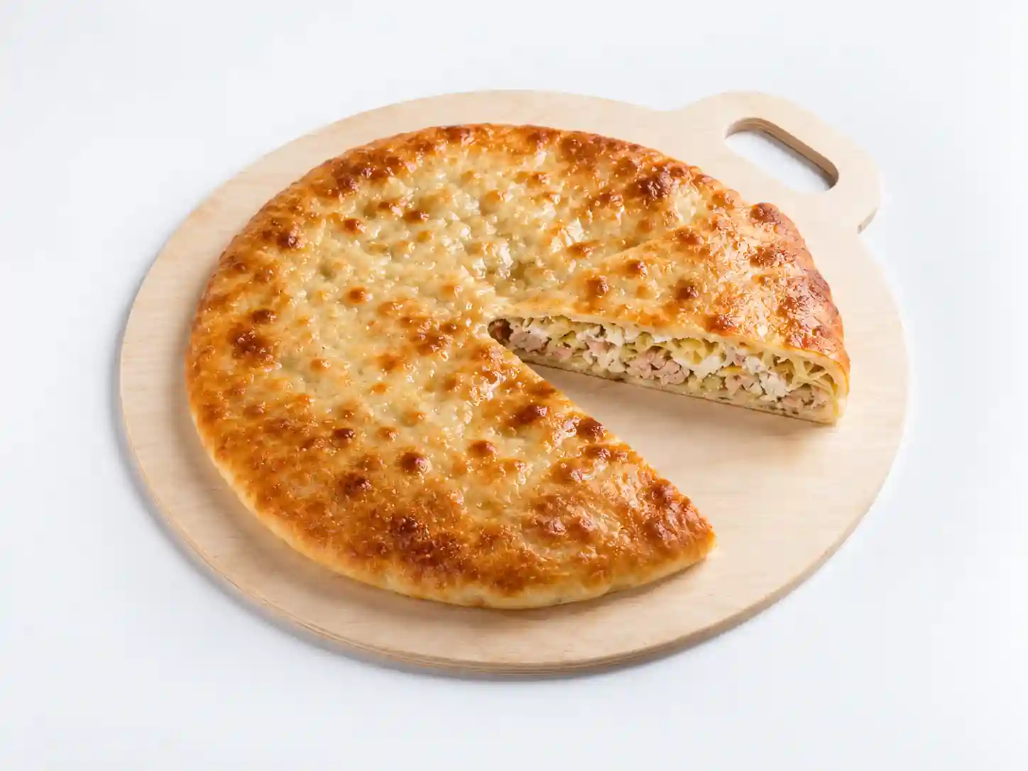 Осетинский пирог с индейкой, сыром и капустой, 1 кг